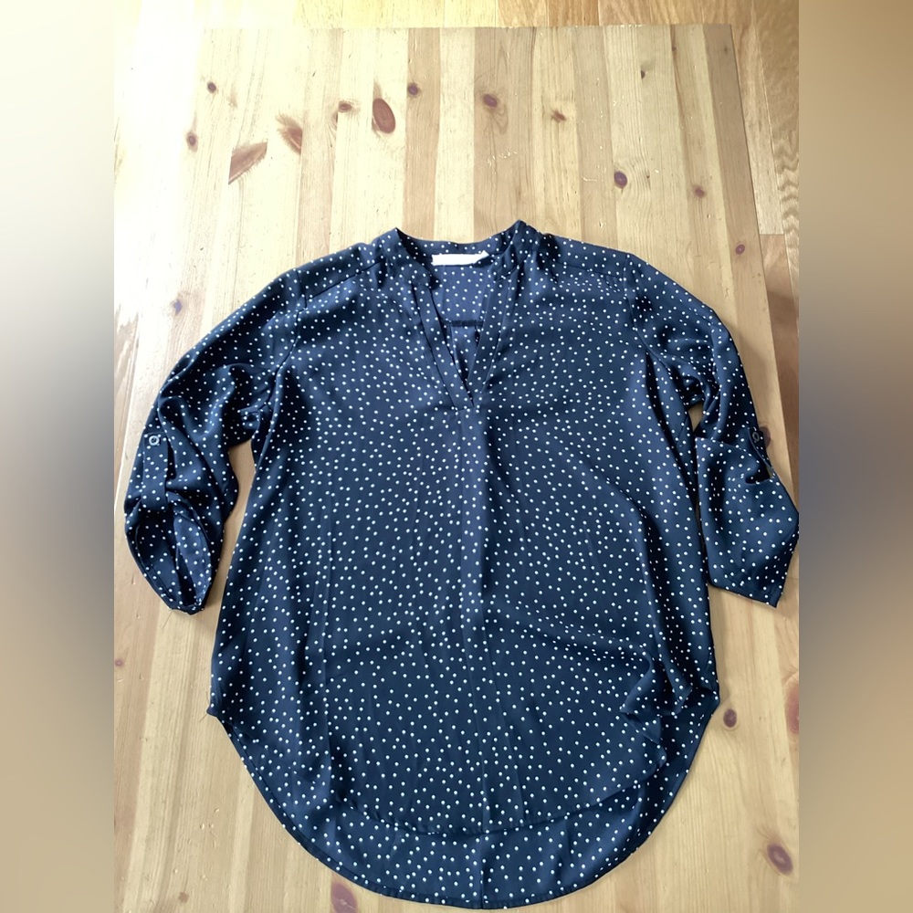 LUSH Warren Split Neck Blouse